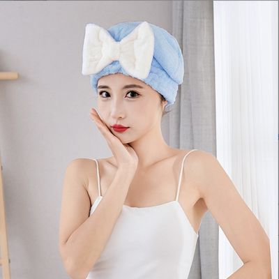 Home Capelli Turban doppio strato microfibra capelli avvolgimento asciugamano Vari colori per l'opzione