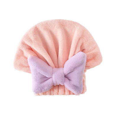 Home Capelli Turban doppio strato microfibra capelli avvolgimento asciugamano Vari colori per l'opzione
