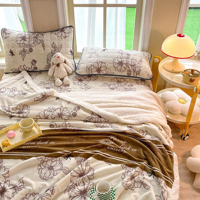 Indumenti da letto in peluche di lana di agnello e di latte