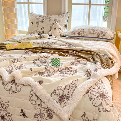 Indumenti da letto in peluche di lana di agnello e di latte