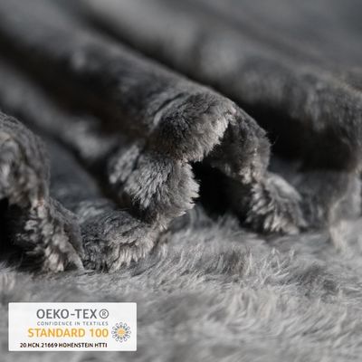 Elegante super morbido tinto velluto polare moderno colore massiccio lanciare copertura per biancheria da letto