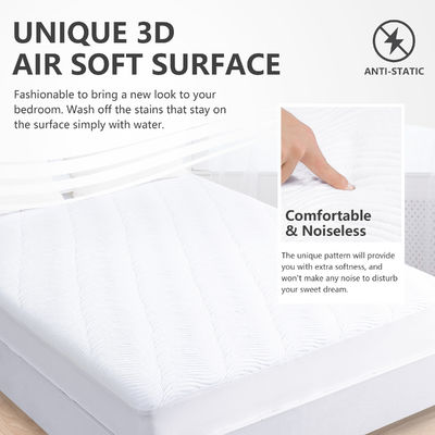 100% tessuto di poliestere bianco Dropshipping impermeabile 3D strato di aria copertura materasso cimici