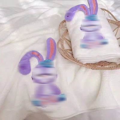 Asciugamano da bagno per bambini in microfibra rettangolare con materiale assorbente morbido e modello 3D di animali