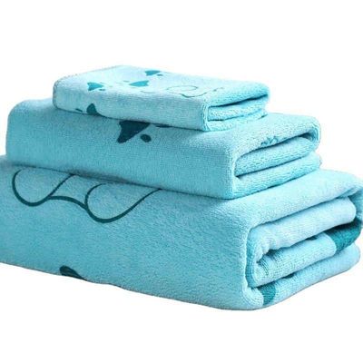 Vende direttamente microfibra 3 pezzi Set di asciugamani personalizzati Bagno Set regalo asciugamani Tutti i vantaggi