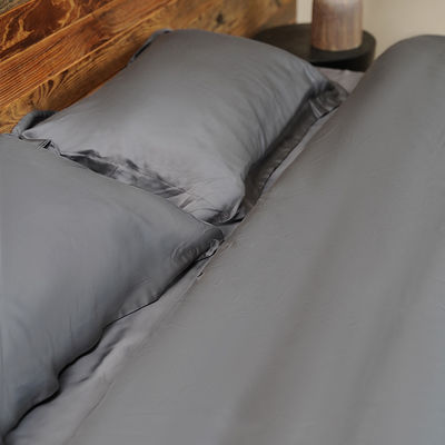 Set di lenzuola in bambù 100% biologico Set di copertura di copriletto con lenzuola da letto a tasca profonda 2-2,5 kg