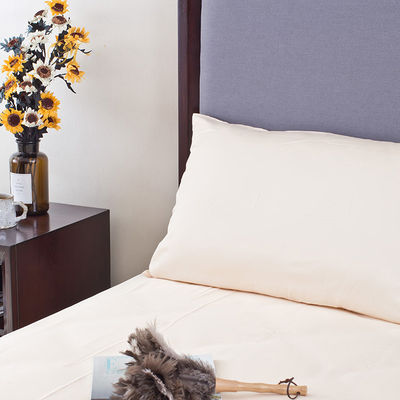 200TC Conteggio dei fili Set di biancheria da letto di bambù giallo con 100% materiale in fibra organica