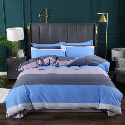 200TC cotone quattro pezzi stampato copertura letto cuscino con stile europeo e americano