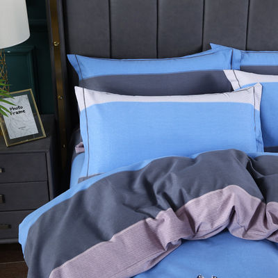 200TC cotone quattro pezzi stampato copertura letto cuscino con stile europeo e americano