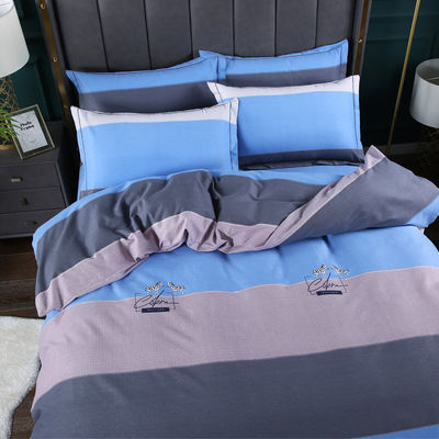 200TC cotone quattro pezzi stampato copertura letto cuscino con stile europeo e americano
