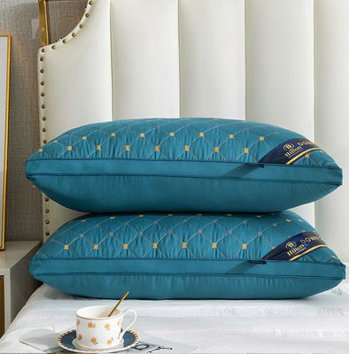 1.5-2 Kg Hilton Pillow Double Line Custom e Soft Hotel Bed Pillows per sconti caldi