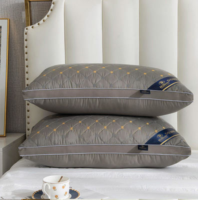 1.5-2 Kg Hilton Pillow Double Line Custom e Soft Hotel Bed Pillows per sconti caldi