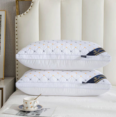 1.5-2 Kg Hilton Pillow Double Line Custom e Soft Hotel Bed Pillows per sconti caldi