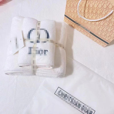 Settile regalo di asciugamani di cotone a maglia morbido e confortevole per bagno rettangolare e elegante