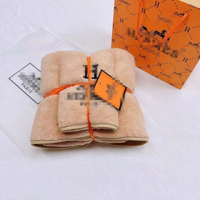 Settile regalo di asciugamani di cotone a maglia morbido e confortevole per bagno rettangolare e elegante