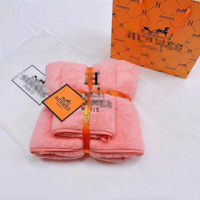 Settile regalo di asciugamani di cotone a maglia morbido e confortevole per bagno rettangolare e elegante