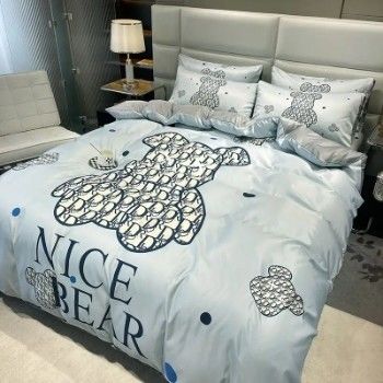Set di lenzuola da letto in cotone spazzolato in 4 in 1 in colori diversi per casa e hotel di lusso