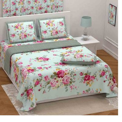 108 x 108 pollici Letto doppio senza articolazioni in cotone per matrimoni