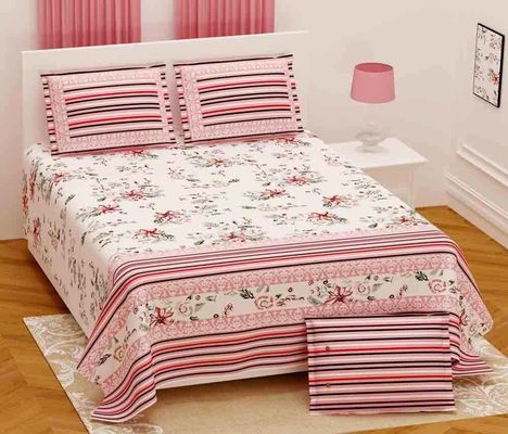 108 x 108 pollici Letto doppio senza articolazioni in cotone per matrimoni