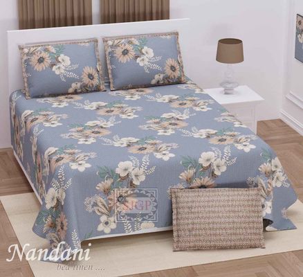 108 x 108 pollici Letto doppio senza articolazioni in cotone per matrimoni