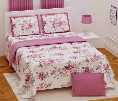 108 x 108 pollici Letto doppio senza articolazioni in cotone per matrimoni