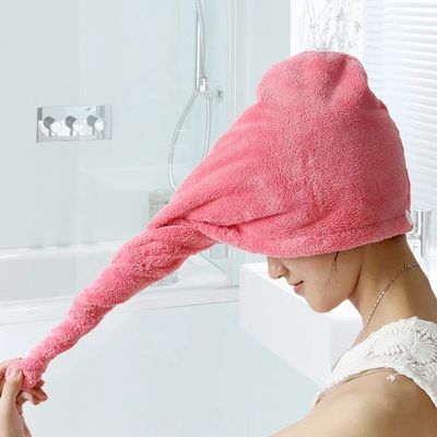 Home Logo personalizzato Microfibra asciuga capelli asciuga asciugamani Turban per asciugare velocemente