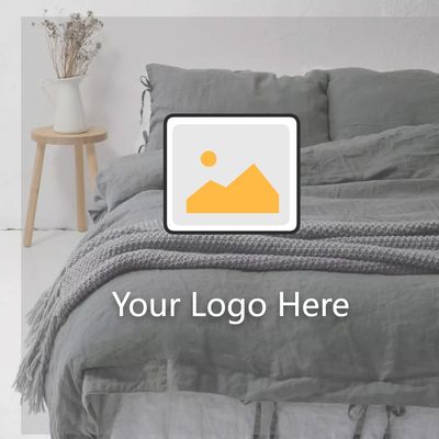 Set di biancheria da letto in lino francese 100% traspirante per un sonno accogliente e lussuoso