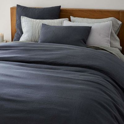 Set di biancheria da letto in lino francese 100% traspirante per un sonno accogliente e lussuoso
