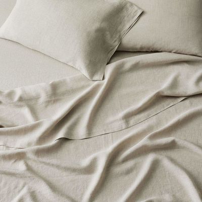 Set di biancheria da letto in lino francese 100% traspirante per un sonno accogliente e lussuoso