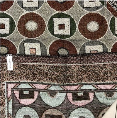 Tecnica di maglieria artigianale 100% di cotone copertura portatile disegni intrecciati per il culto musulmano