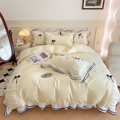 Modello solido King Size Set di biancheria da letto per casa e camera da letto