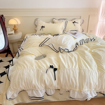 Modello solido King Size Set di biancheria da letto per casa e camera da letto