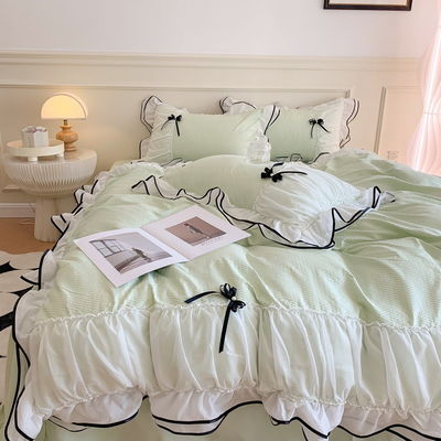 Modello solido King Size Set di biancheria da letto per casa e camera da letto