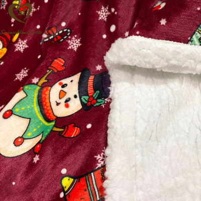 Copertura a doppio strato rettangolare a doppio lato per Natale personalizzata Buon Natale