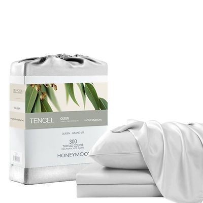 Set di lenzuola di cotone colorato Lyocell 300T di lussuosa morbidezza per la vostra biancheria da letto da matrimonio