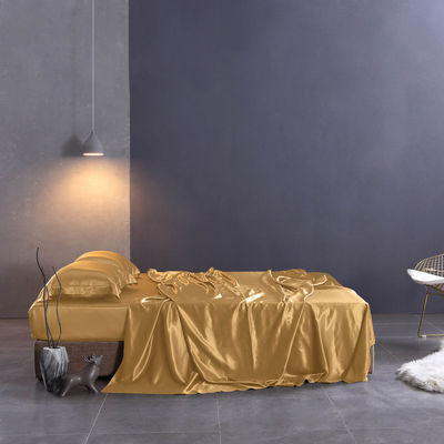 Stampa reattiva Set di biancheria da letto di lusso di seta satinata per la casa