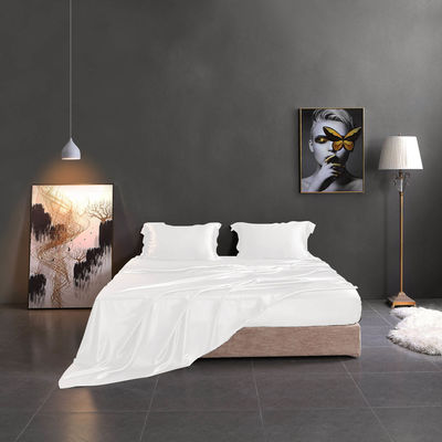 Stampa reattiva Set di biancheria da letto di lusso di seta satinata per la casa