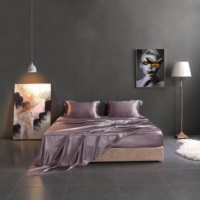 Stampa reattiva Set di biancheria da letto di lusso di seta satinata per la casa