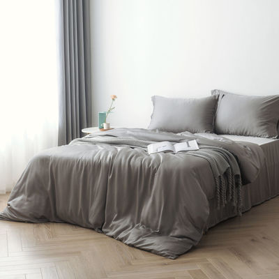300TC lenzuola di bambù di dimensioni standard e modello solido per un set di biancheria da letto di lusso