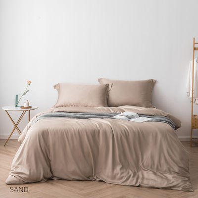 300TC lenzuola di bambù di dimensioni standard e modello solido per un set di biancheria da letto di lusso