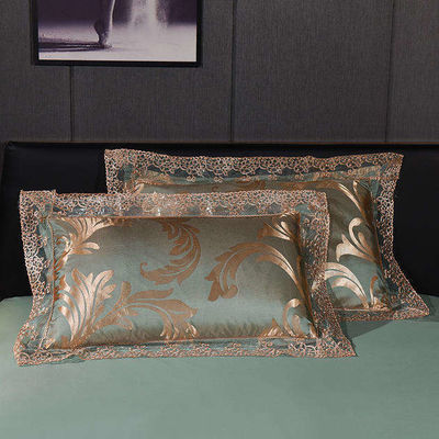 Stile europeo Luxury Satin Silk Hotel Squisito Jacquard Set Lettiere Solid Advantage