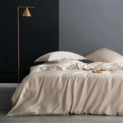 Taglia standard copertura da copriletto in seta reale copertura da copriletto da letto in colore solido