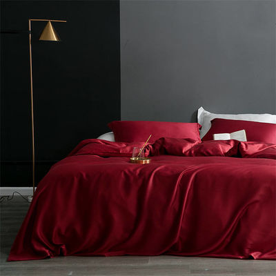 Taglia standard copertura da copriletto in seta reale copertura da copriletto da letto in colore solido