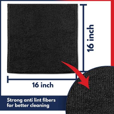 Tissu di pulizia in microfibra personalizzato per lucidare auto 80% poliestere 20% poliammide