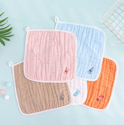 Sostenibile 100% di cotone musselina quadrati per bambino unisex riutilizzabile musselina panno viso