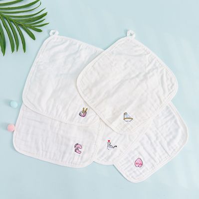 Sostenibile 100% di cotone musselina quadrati per bambino unisex riutilizzabile musselina panno viso
