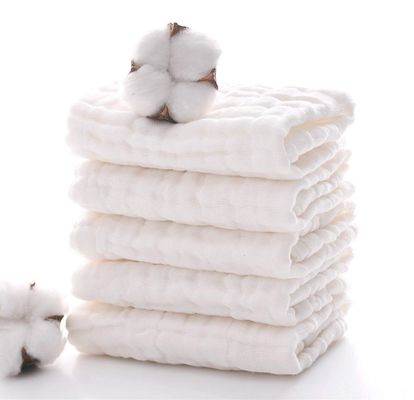 Sostenibile 100% di cotone musselina quadrati per bambino unisex riutilizzabile musselina panno viso