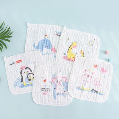 Sostenibile 100% di cotone musselina quadrati per bambino unisex riutilizzabile musselina panno viso