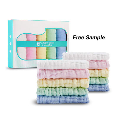Baby Registry Must-Haves Quadrati Bambino panni da bagno Set morbido e delicato 12 x 12 pollici