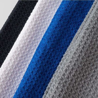 Microfibra tutto-stagione palla da golf asciugamano logo personalizzato Waffle asciugamano da golf con grommato e Ho