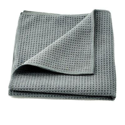 Prodotto per la cura dell'auto in microfibra di poliestere 380 GSM Waffle Weave Drying Towels for Detailing